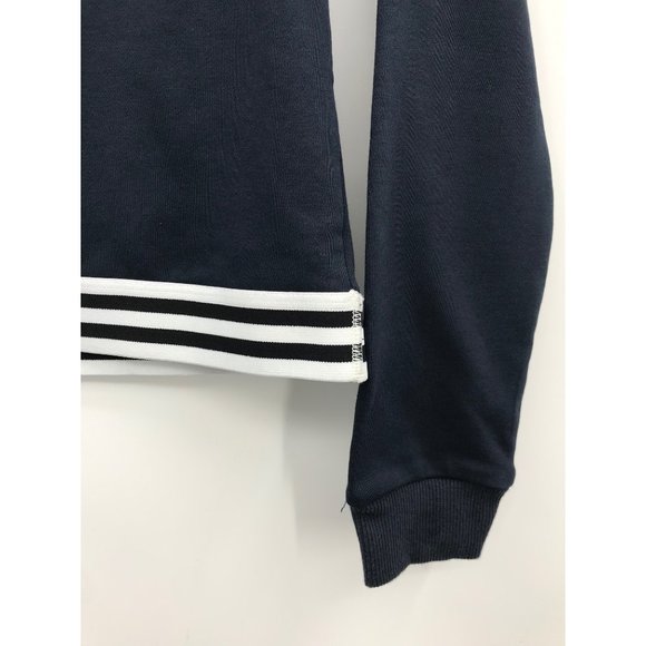Allfenix Sweatshirt Crop TracK Top Small Navy Blue - Picture 4 of 7